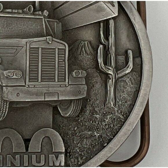 Vintage 2000 Hall Brake Supply Millennium Limited Edition Pewter Belt Buckle - Picture 5 of 8
